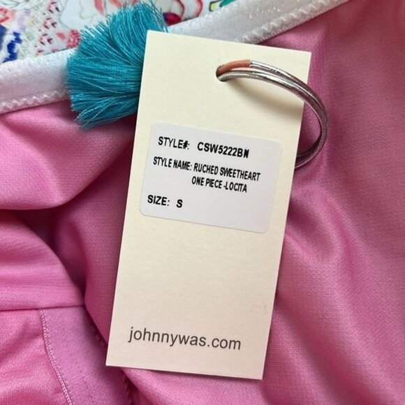 NWT Johnny Was Ruched Sweetheart One Piece in Locita - S - Picture 9 of 9
